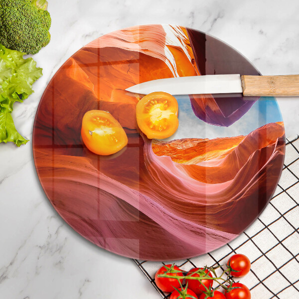 Chopping board glass Kanion rocks landscape