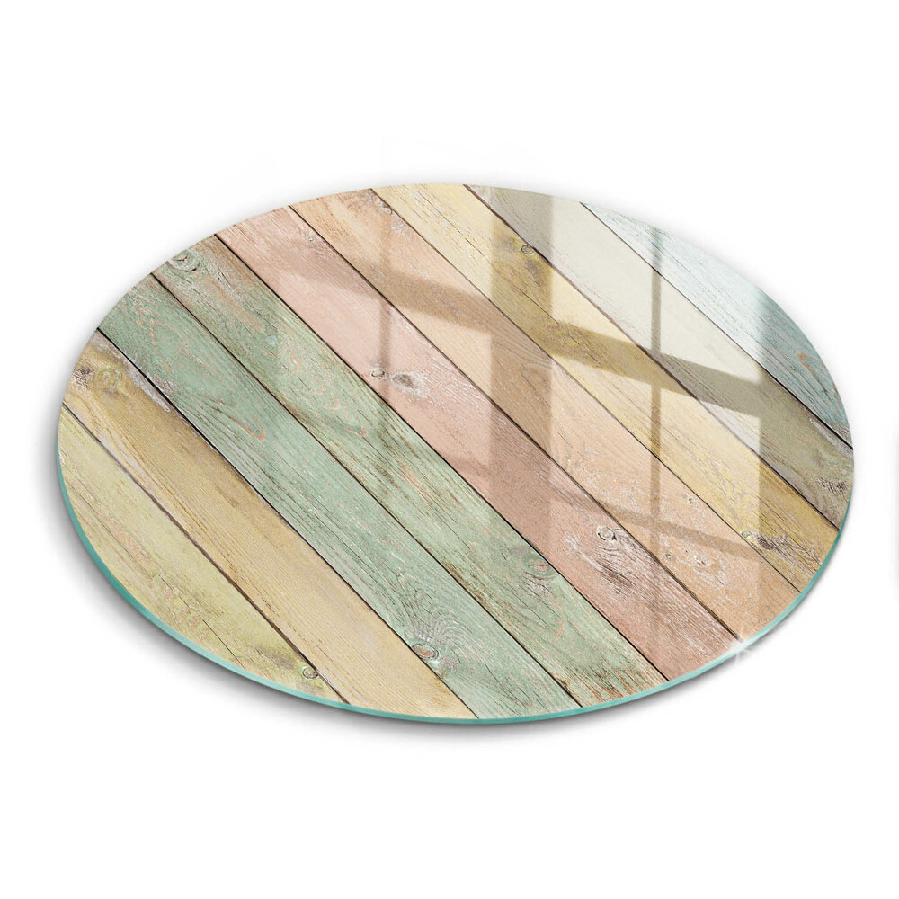Chopping board glass Colorful vintage boards