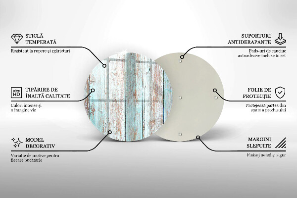 Chopping board glass Old vintage boards