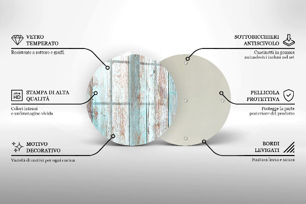 Chopping board glass Old vintage boards