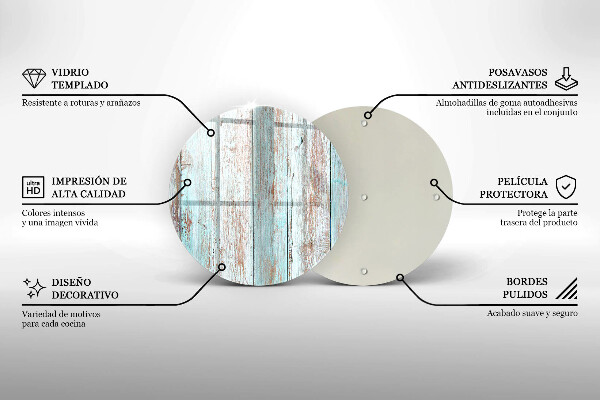 Chopping board glass Old vintage boards