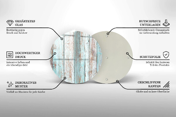 Chopping board glass Old vintage boards