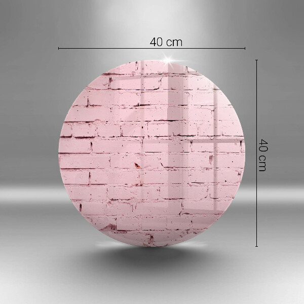 Chopping board glass Pastel wall bricks