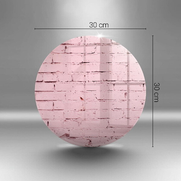 Chopping board glass Pastel wall bricks