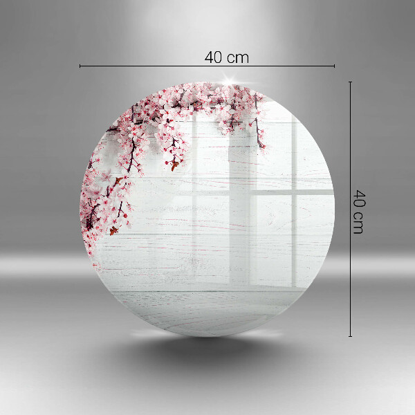 Chopping board glass Flowers on the boards