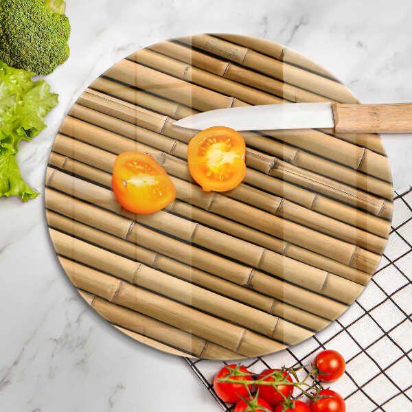 Chopping board glass Nature boho bamboo