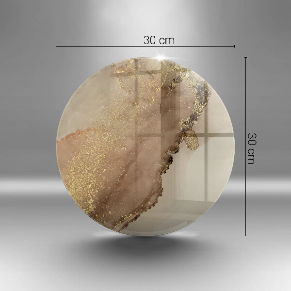 Glass cutting board Abstraction gold