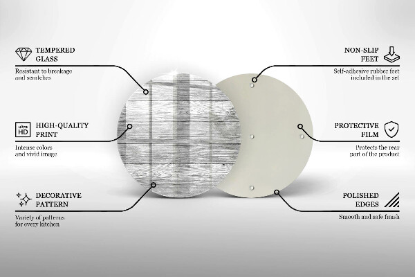 Chopping board glass Wood old boards