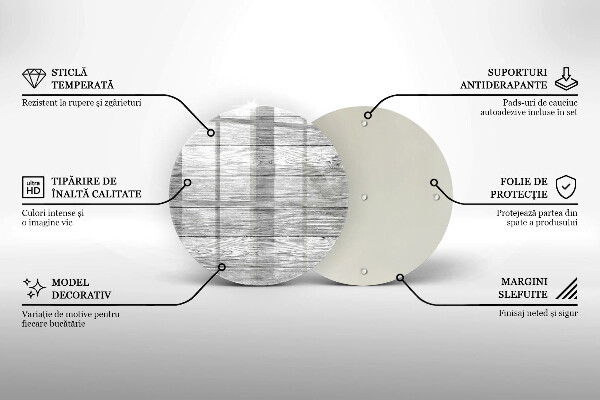 Chopping board glass Wood old boards