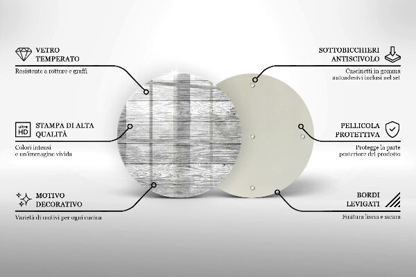 Chopping board glass Wood old boards
