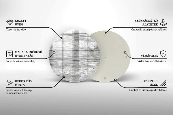 Chopping board glass Wood old boards