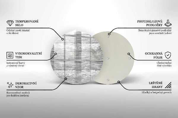 Chopping board glass Wood old boards