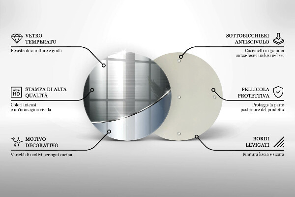 Chopping board glass Pattern metal abstraction