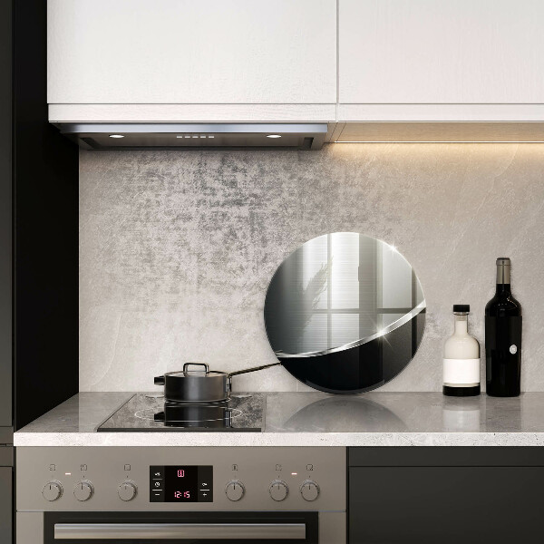 Glass cutting board Abstraction with metal