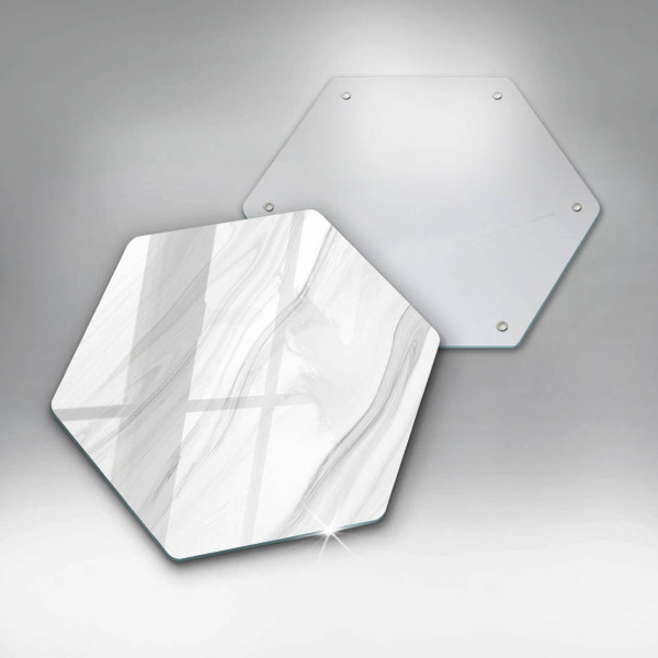 Glass worktop saver Delicate marble
