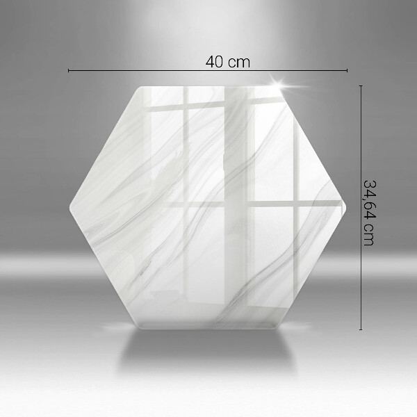 Glass worktop saver Delicate marble