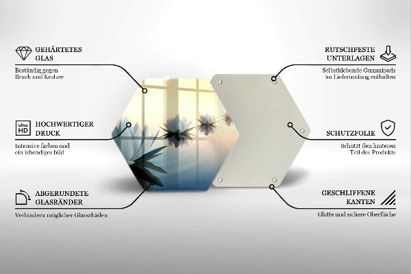 Chopping board Lilie flowers on the water