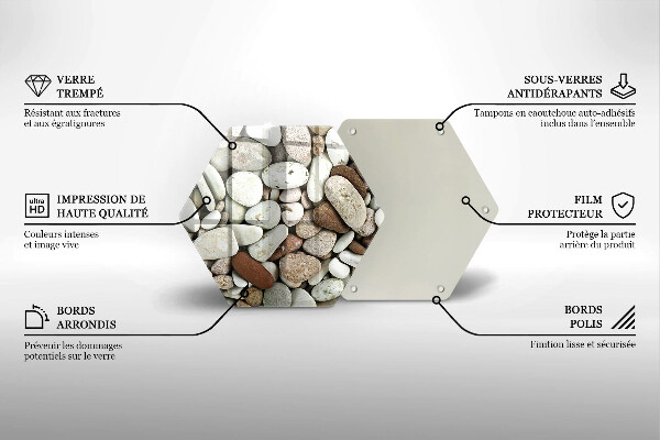 Chopping board Background small stones