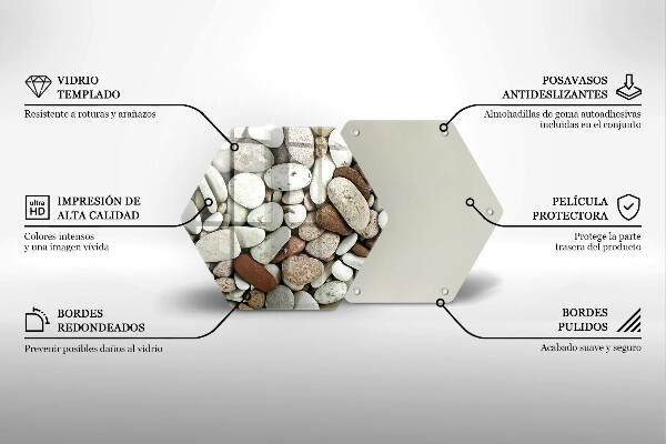 Chopping board Background small stones