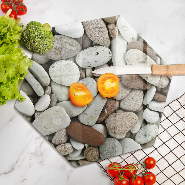 Chopping board Background small stones