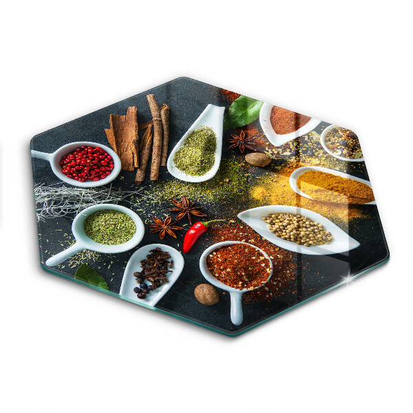 Chopping board glass Kitchen spices