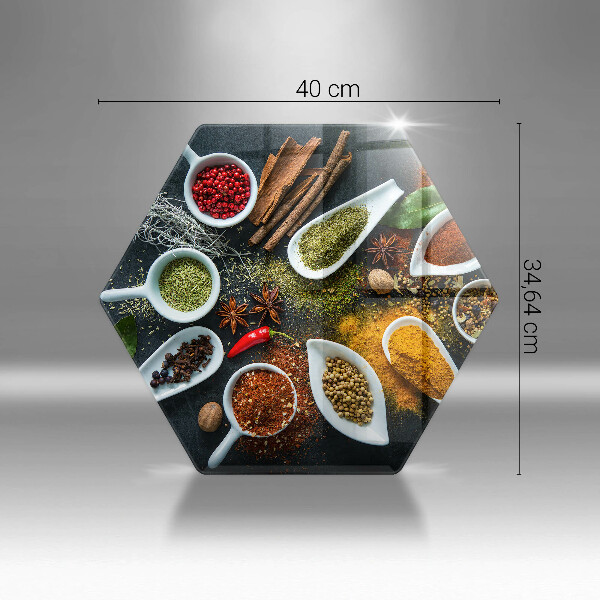 Chopping board glass Kitchen spices