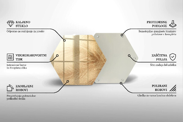 Glass worktop saver Beach sand and holidays