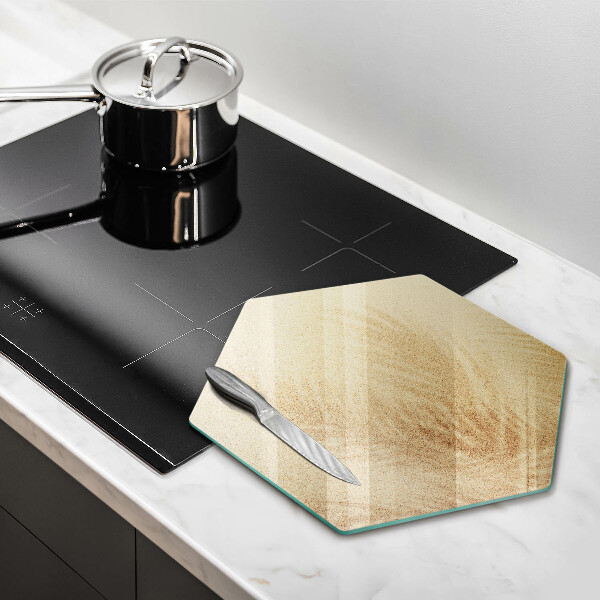 Glass worktop saver Beach sand and holidays