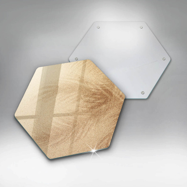 Glass worktop saver Beach sand and holidays