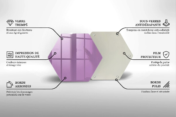 Chopping board Violet colour