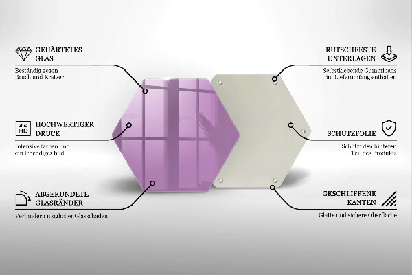 Chopping board Violet colour