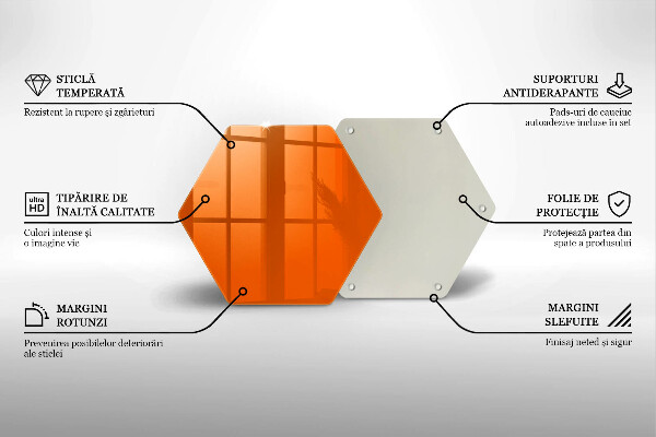 Chopping board Orange color