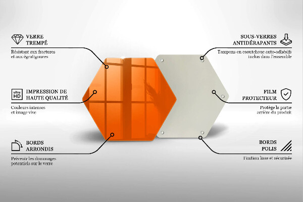 Chopping board Orange color