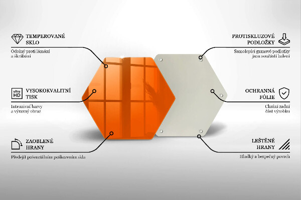 Chopping board Orange color