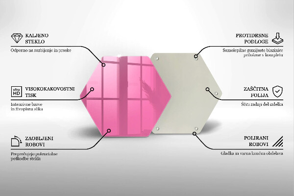 Chopping board Pink color