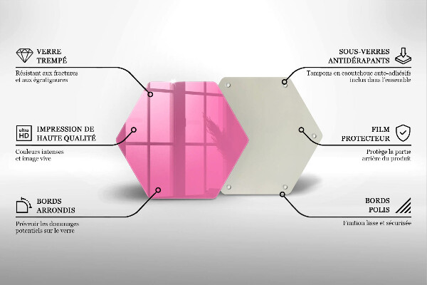 Chopping board Pink color