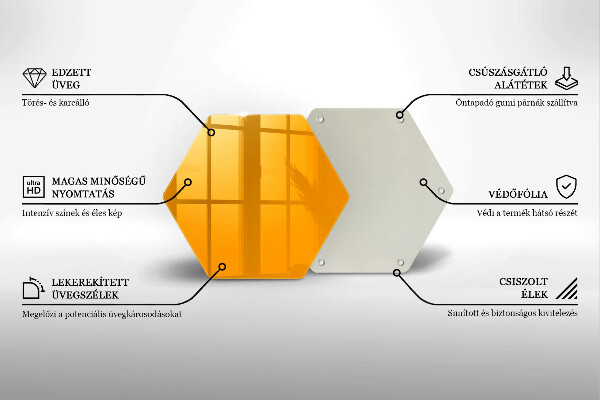 Chopping board Dark yellow color