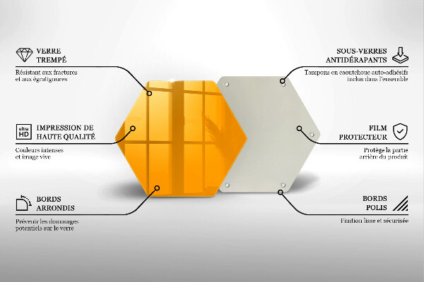 Chopping board Dark yellow color