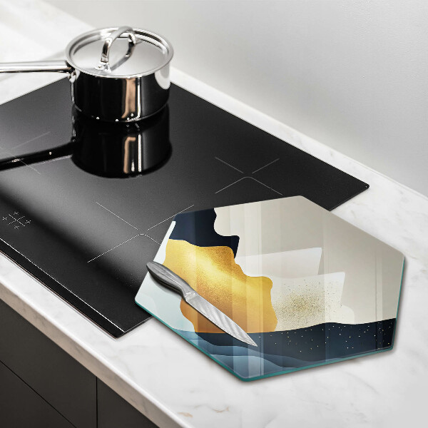 Glass worktop protector Abstract mountains