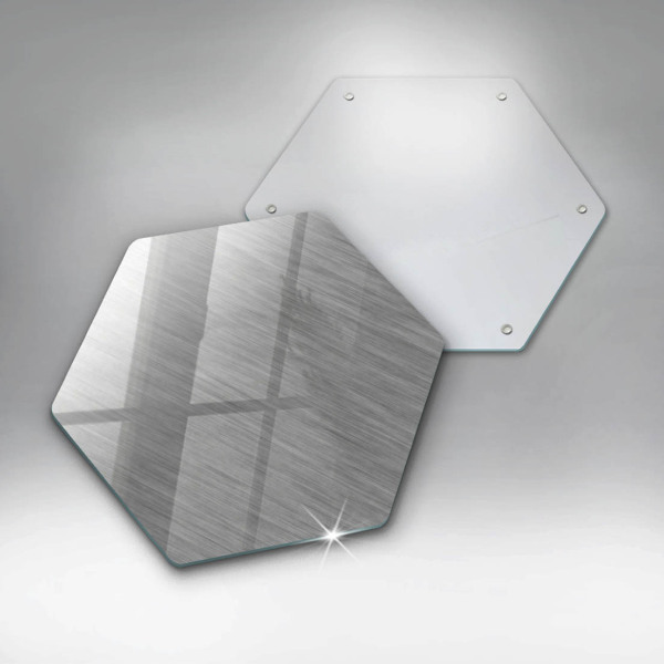 Chopping board glass Metal texture background