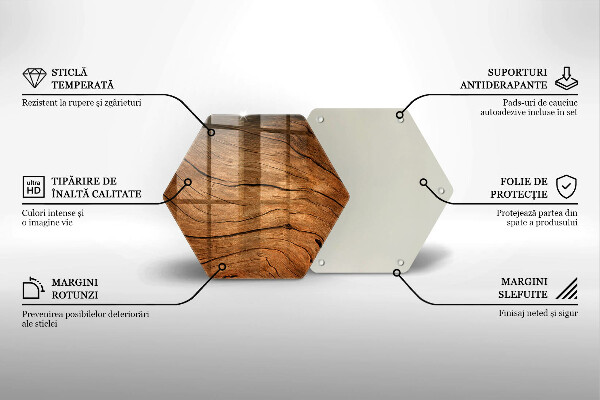 Chopping board glass Wood board texture