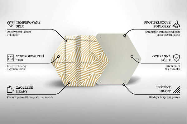 Chopping board Geometric lines