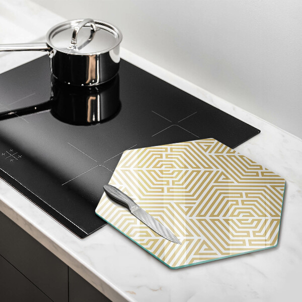 Chopping board Geometric lines