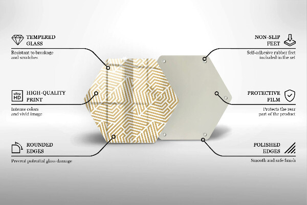 Chopping board Geometric lines