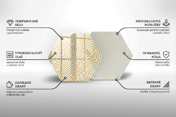 Chopping board Geometric lines