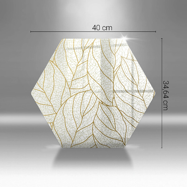 Chopping board Line-art leaves pattern