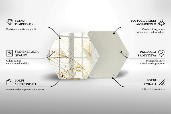 Chopping board Modern Line pattern