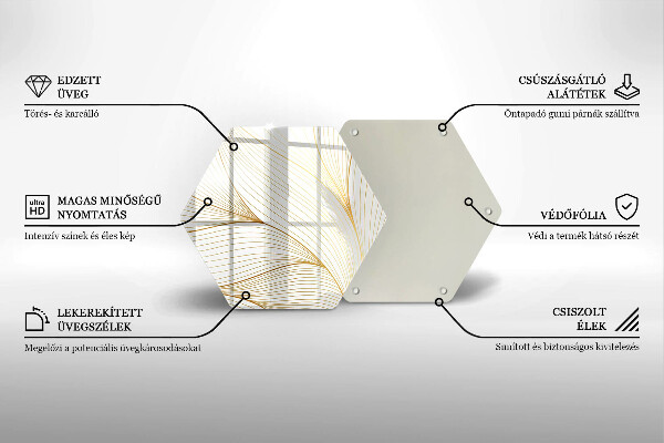 Chopping board Modern Line pattern