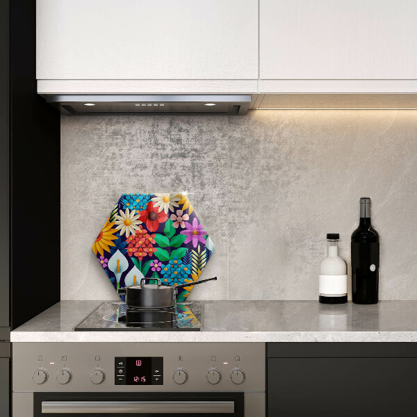 Chopping board Illustration meadow flowers