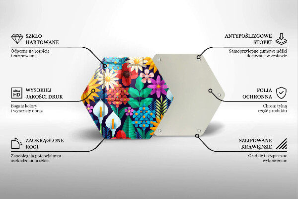 Chopping board Illustration meadow flowers